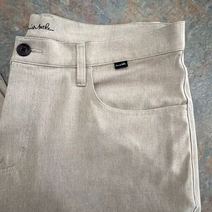 Travis Mathew Trevino Golf Pants Men’s 36 Oatmeal Stretchy